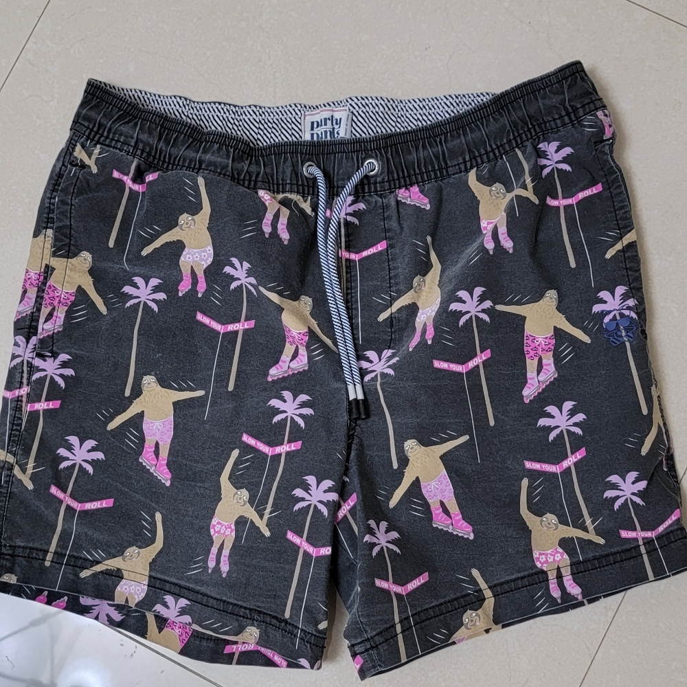 Mens party pants board shorts size M
